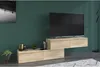 Meuble TV avec 2 tiroirs, à fixer au mur ou à poser - Voir les images du produit 7