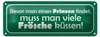 Blechschild Spruch 27x10cm bevor man Prinzen viele Frösche Produktbild-Vorschau 1