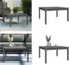 A collage of images showing a grey wooden coffee table from different angles and settings. Podgląd zdjęcia produktu