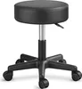 A black rolling stool on a white background. Náhľad obrázku produktu