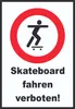 Skateboard fahren verboten Schild A0 Rückseite Produktbild-Vorschau 1