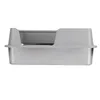 50×35×20cm Edelstahl Katzentoilette – Offenes Katzenklo mit Produktbild-Vorschau 3