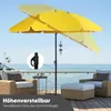 Sekey Sonnenschirm Rund Ø 180 cm Terrassen Gartenschirm Produktbild-Vorschau 5