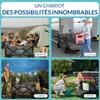 Chariot pliable avec frein 100kg sans toit Chariot manuel Voir les images du produit 4
