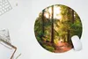 MuchoWow® Mauspad Mousepad Wald - Weg - Bäume - Grün - Produktbild-Vorschau 5