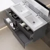 120 cm Badmöbel-Set Unterschrank mit dünn Keramik Produktbild-Vorschau 2