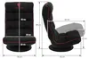 ML-Design Gaming Bodenstuhl Schwarz-Rot, verstellbare Produktbild-Vorschau 8