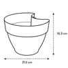 elho® Vibia campana Fallrohr Pflanzgefäß Seidenweiß 22 cm - Produktbild-Vorschau 6