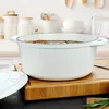 GRÄWE Gusseisentopf, emailliert, Ø 26 cm, Weiß Produktbild-Vorschau 5