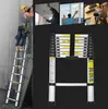 Wolketon 3,8 m šikmý rebrík teleskopický rebrík hliníkový Náhľad obrázku produktu 7