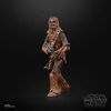A Star Wars The Black Series Chewbacca action figure is displayed against a black background. Produktbild-Vorschau