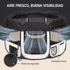 IvoQ Parque plegable para cachorros con techo – 114 x 114 x Vista previa de la imagen del producto 3
