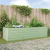 vidaXL Pflanzkübel Pastellgrün 290 x 100 x 75 cm Verzinkter Produktbild-Vorschau 2