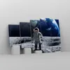 Bild auf Leinwand - Leinwandbild - Astronaut Mond Erde Raum Produktbild-Vorschau 4