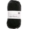 Rico Design Creative Baumwolle aran, Aran, Schwarz, 50 g Produktbild-Vorschau 1