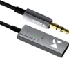 Close-up view of a Bluetooth audio adapter with a 3.5mm jack. Podgląd zdjęcia produktu