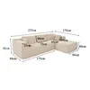 Ecksofa mit breiter Liegefläche, Kompressionsschaum-Sofa Produktbild-Vorschau 6