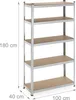 Étagère robuste Relaxdays, 5 niveaux, H x l x P : 180 x 100 Voir les images du produit 4