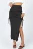 ASKSA Damen Sexy Maxirock Röcke mit Schlitz Hohe Taille Produktbild-Vorschau 4