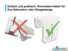10x Fensterhaken Dekohaken Fensterclip für Produktbild-Vorschau 4