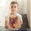 Wolf in Wasserfarbenoptik Wanduhr aus MDF Produktbild-Vorschau 8