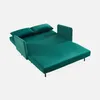 sweeek - 2-Sitzer-Sofa mit Samtbezug - Grün Produktbild-Vorschau 6