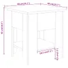 vidaXL Konferenční stolek Sonoma dub 40x40x42 cm materiál Náhled obrázku produktu 7