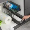 Kuchyňský organizér se 2 výsuvnými koši RD47539, stříbrná Náhled obrázku produktu 3