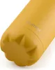 A close-up shot of the bottom part of a yellow insulated water bottle. Voir les images du produit