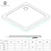 AQUENITH Duschwanne 80x80cm Duschtasse Komplett Set Extra Produktbild-Vorschau 4