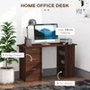 HOMCOM Bureau avec rangement, table informatique 120 x 50 Voir les images du produit 3