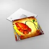 Bilder auf glas - Blume linien markierungen - 30x30cm - Produktbild-Vorschau 2
