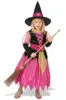 kleine Hexe Mädchen Halloween-Kostüm pink-schwarz-grün - Produktbild-Vorschau 5