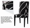 Stuhlhussen 4er Set Stretch Waschbar für Esszimmerstühle Produktbild-Vorschau 2