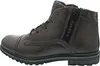 A side view of a single brown leather boot. Produktbild-Vorschau