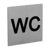 Piktogram WC, nerez, čtverec 60 x 60 x 1,2 mm Náhled obrázku produktu 2