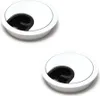 2er Set sossai Metall Kabeldurchlass Ø60mm in Weiß Produktbild-Vorschau 1