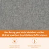 A close-up of grey fabric with text and icons below. Anteprima dell’immagine prodotto