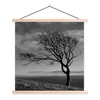 MuchoWow® Textilposter Winterfoto Buche schwarz und weiß Produktbild-Vorschau 1