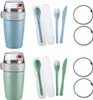 Westmark Müslibecher-Set To Go, blau + grün, WP0307AO Anteprima dell’immagine prodotto 1