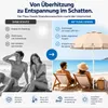 Fleau Goods Luxus-Sonnenschirm-Set 180 cm – UV-Schutz – Produktbild-Vorschau 3
