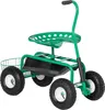 Zahradní vozík Outsunny s výsuvným sedátkem do 150 kg a Náhled obrázku produktu 1