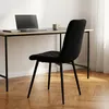Relaxdays, set di 2 sedie da pranzo, velluto, gambe in Anteprima dell’immagine prodotto 3