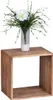 Wohnling Massivholz Akazie Cube Regal 43,5 x 43,5 x 33 cm Voir les images du produit 5