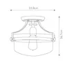 A line drawing of a ceiling light fixture with dimensions indicated. Podgląd zdjęcia produktu