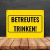 Metallschild XL in 21x28 cm mit Alkohol-Spruch Betreutes Produktbild-Vorschau 4