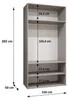 MEBLE KRYSPOL, Kleiderschrank Spiegel, 100x202x52, Produktbild-Vorschau 4