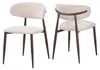 2er Set Esszimmerstuhl Stoff Beige - Beine Dunkle Produktbild-Vorschau 9