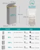 SONGMICS Wäschekorb mit Deckel, 65 L, herausnehmbarer Produktbild-Vorschau 6