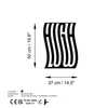 Wallity, High Low, Dekoratives Wandaccessoire aus Metall, Produktbild-Vorschau 7